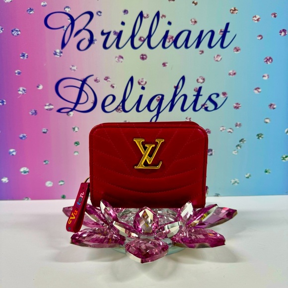 NO OFFERS VUITTON NEW WAVE COMPACT WALLET PINK - Picture 1 of 11